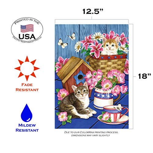 Toland Home Gartenflagge „Welpen“ – Dekorative Hundeflagge Für Garten Oder Haus (12,5 X 18 Zoll)