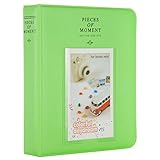 [Instax Mini 9 Photo Album] -- CAIUL Compatible Pieces Of Moment Book Album for Films of Fujiflm Instax Mini 7s 8 8+ 9 25 26 50s 70 90 (64 Photos, Lime Green)