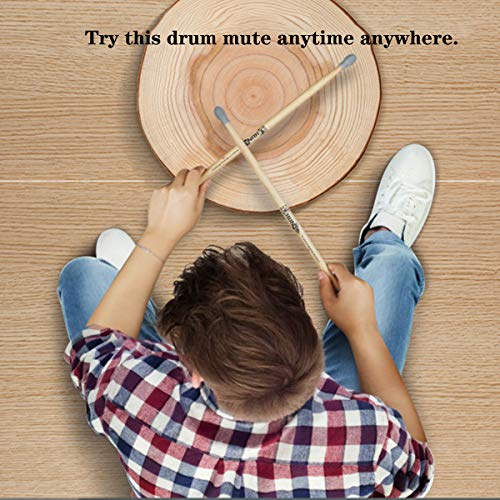 Drum Mute, Drum Dampener Pack of 4 Pcs Silicone Practice Anywhere - Thumbnail 4