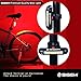 SIGEM Ultra Bright Bike Tail Light, Headlight, USB Rechargeable, Bicycle Flashing Rear taillight, LED Safety Warning Strobe Head Light, Also for Helmet and Backpack Max.120 Lumens (Red-White Light)