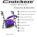 Crutcheze Purple Tribal Rollator Walker Seat and Backrest Covers Designer Fashion Accessories Made in USA