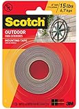 Scotch 411P Outdoor Mounting Double Sided Tape, 60 by 1-Inch