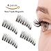 3 Magnetic Eyelashes Full Strip Fake Lashes Ultra Thin No Glue Reusable False Magnet Eyelashes Premium Quality for Natural Look ( 8PCS- THREE) …