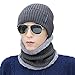 Novawo Winter Fluff Lined Beanie Hat Knit Skull Cap