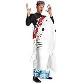 Party City's Shark Attack Costume - Adult Standard Size - White, Red & Blue - Perfect for Your Next Splashin' Adventure, 1 Pc.