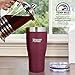 Healthy Human Stainless Steel Tumbler with Straw & Lid | Splash Proof Insulated Travel Cup | Eco-Friendly Coffee Tumblers | Water Cups with Straws Cleaner and Splash Proof Lids (32oz, Merlot)