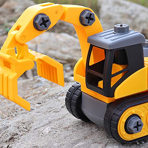 WisToyz Take Apart Toys, Toddlers Toys, Toy Grab Loader Construction Trucks, Building Vehicle Play Set with Screwdriver, Ideal Educational Toys for Boys & Girls Aged 3, 4, 5, 6