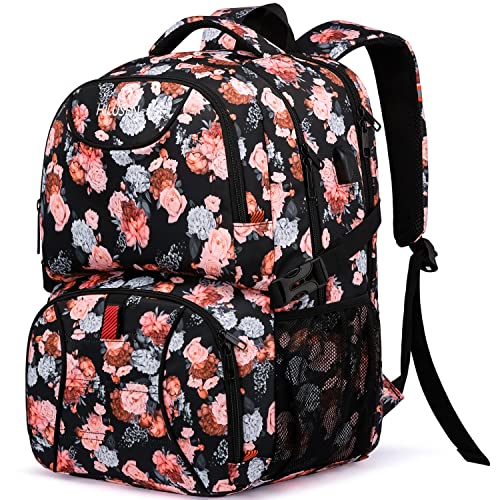 Rucksack Damen groß mit Laptopfach & Anti Diebstahl Tasche für Ausflüge