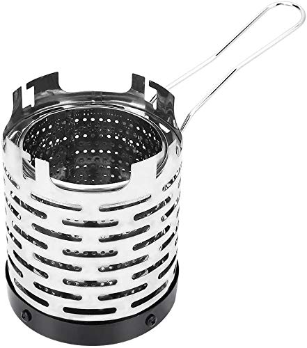 Mini Camping Heater Lightweight Stainless Steel Portable Tent Heaters with Handle for Hiking, Fishing