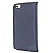 iPhone 4S Case,iPhone 4 Case,by HiLDA,Wallet Case,PU Leather Case,Credit Card Holder,Flip Cover Case[Blue]