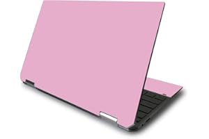 MightySkins Skin for HP Spectre x360 13.3" Gem-Cut (2020) - Solid Pink | Protective, Durable, and Unique Vinyl Decal wrap Cov