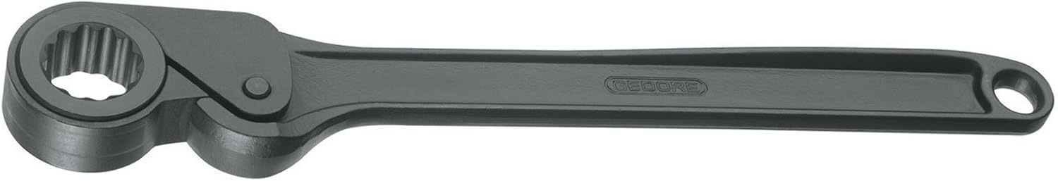 Gedore 31 KR 40 - 80 - Freewheel Ratchet with Ring 80 mm, Black/White
