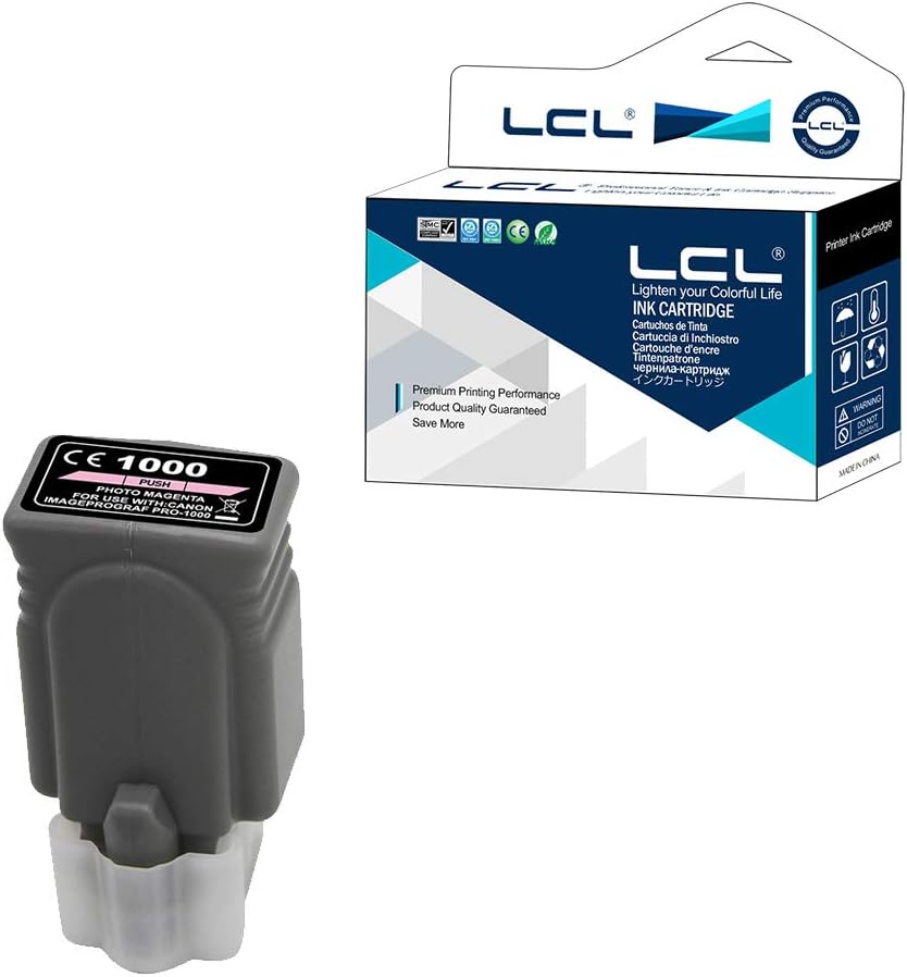 LCL Compatible Ink Cartridge PFI-1000 PM PFI-1000PM 0551C001 (1Pack photo Magenta) Replacement for Canon imagePROGRAF PRO-1000