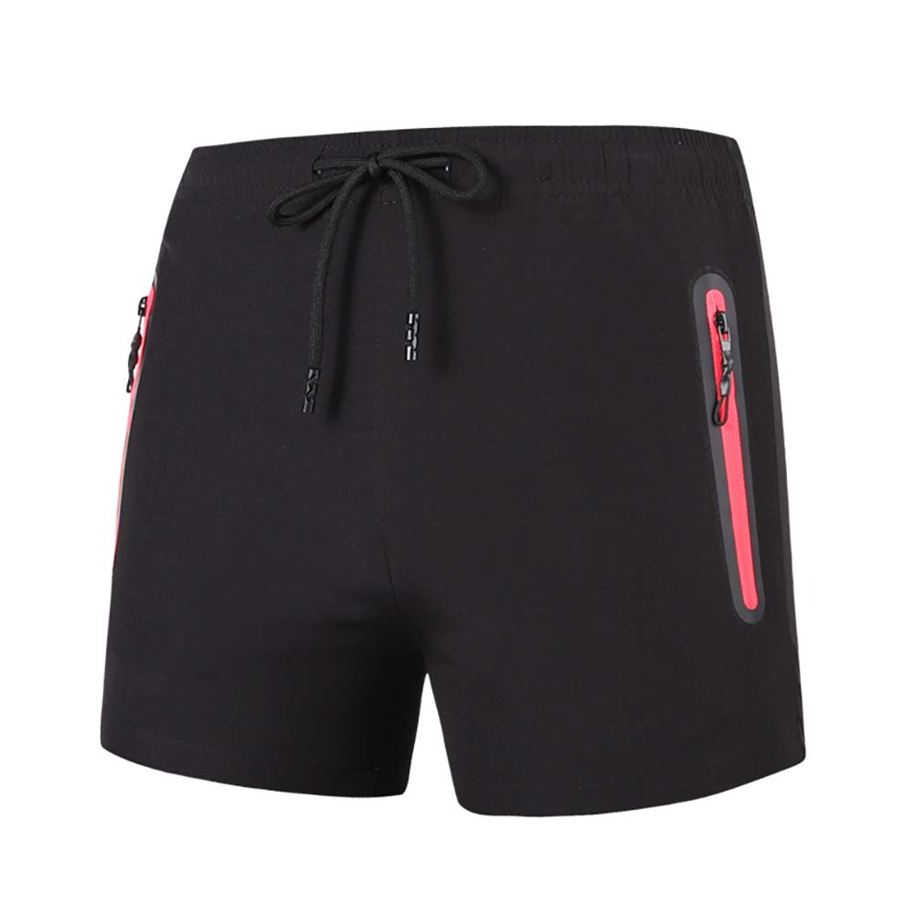 KARAZZO Women\'s Athletic Shorts Workout Sport Shorts with Pockets Quick Dry Lightweight (Medium) Black