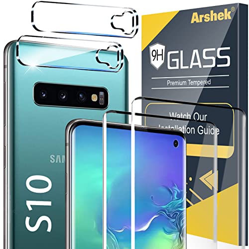 Lens Protector 3d Camera S10 2+2 Pack] Galaxy S10 Screen Protector