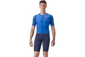CASTELLI Men’s PR 2 Speed Suit, Cycling Race Swim Bike Run, Aerodynamic Triathlon Suit with Tri Seat Pad