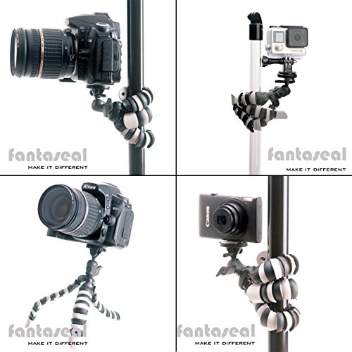 Fantaseal-DSLR-Camera-Action-Cam-Mini-Tripod-2-in-1-Flexible-Stand-Tripod-for-GoPro-Sony-Garmin-Virb-XE-SJCAM-Xiaomi-Yi-Tripod-Table-Desk-Tripod-Travel-Portable-Universal-Tripod-Video-Tripod