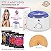 [UPGRADED] Electric Waxing Kit - Includes 4 Hard Wax Beans 100g/Bag, Wax Warmer and 30 Applicator Sticks - Professional Hair Removal! depilatory beans for Men & Women