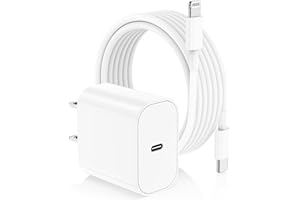 JEENEK iPhone Fast Charger,Type C Wall Charger Block Plug and 10ft USB C to Lightning Charging Cable Cord Long,Power Adapter Cube Brick Box for Apple iPhone 14 Pro Max/14 Plus/14/13/12 Mini/11/XS Max/XR/iPad