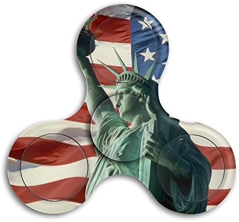 EDHUIW American Flag And Statue Of Liberty ADHD Fidget Toy Hand Spinner For Children And Adults
