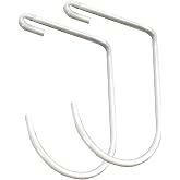 SafeRacks Slim Deck Hooks (White) | Two Pack