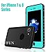 Effun iPhone 8/iPhone 7 Waterproof Case, DOTTIE Style IP68 Certified Underwater Cover Shock/Dirt/Snow Proof Full Sealed Case with PH Test Paper, Stylus Pen and Floating Strap Aqua Blue [New Version]