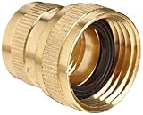 Anderson Metals Brass Garden Hose Fitting, Swivel, 3/4" Female Hose ID x 3/4" Female Pipe