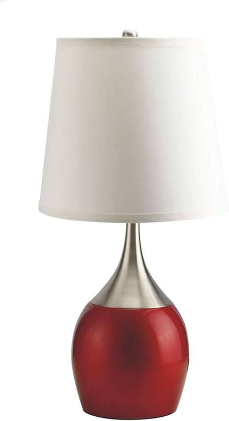 brushed chrome table lamp
