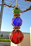 Reproduction Trio Color Glass Float Fishing Ball Buoy 3