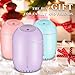 Mist Humidifier, Mini Humidifier, soled Mini Ultrasonic Cool Mist Air Maker Personal Humidifier Air Diffuser for Home Car Office Living Room Bedroom Yoga Spa, Quiet, Night Light, Auto Shut-Off(Purple)