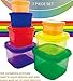 Trained Sports 7 Piece PORTION CONTROL CONTAINERS Kit with COMPLETE GUIDE eBook Delivered By Email, Multi-Colored Coded System, 100% Leak Proof, Free Hot and Cold Carry Storage Bag.