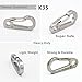 BANG TI Titanium 102kg Heavy Duty Mini Carabiner Quick Release Keychain (35mm, Super Durable)