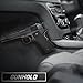 GUNHOLD Gun Magnet - Magnetic Gun Mount & Car Holster - HQ Rubber Coated 45 lbs Firearm Accessories. Install in Your car, Truck, Wall, Vault, Bedside, Doorway, Desk, Table