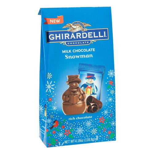 Ghirardelli Limited Edition Milk Chocolate Caramel Snowman