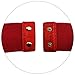 KOL_Fashion Fashion Women's PU Leather Wide Waist Belt Hollow Out Rivets Stretch Cinch Waistband