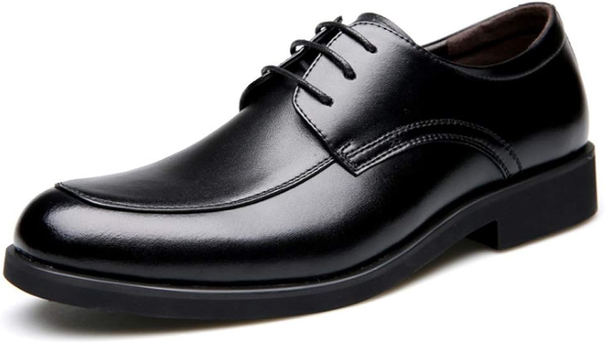 Leanax Men Business Laceup Shoe Interview Suit Work Shoes Comfortable