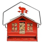 Perky-Pet Squirrel Be Gone II Country House Bird Feeder with Weathervane