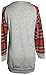 PINUPART Women's Color Block Long Sleeve Sweatshirt Cotton Jersey Tunic Tops XL red