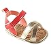 Luvable Friends Unisex Baby Crib Shoes, Coral And Gold, 6-12 Months