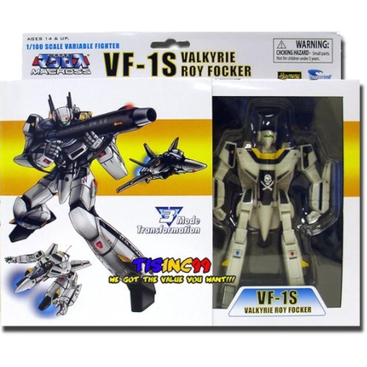 Macross Series 1 VF-1S Valkyrie Roy Focker 1/100 Scale | eBay