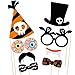 Tinksky Halloween Party Photo Booth Props Creative Happy Halloween Pose Sign Kit for Party Decoration 47-pack