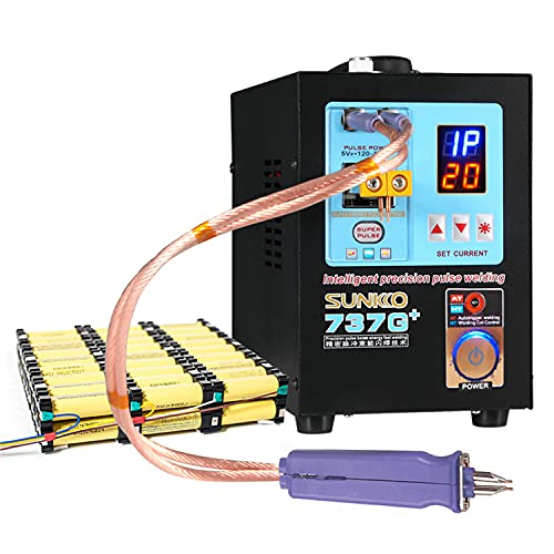 SUNKKO 737G+ Battery Spot Welder, Pulse Welding Machine for 18650 14500