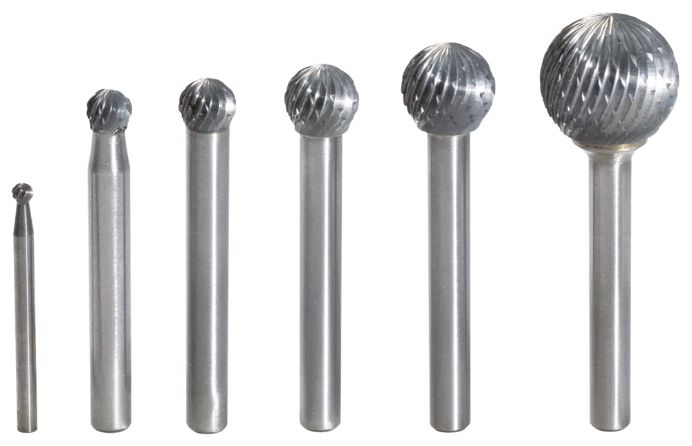 KS Tools 515.3286 Carbide Rotary Burrs KUD Cone