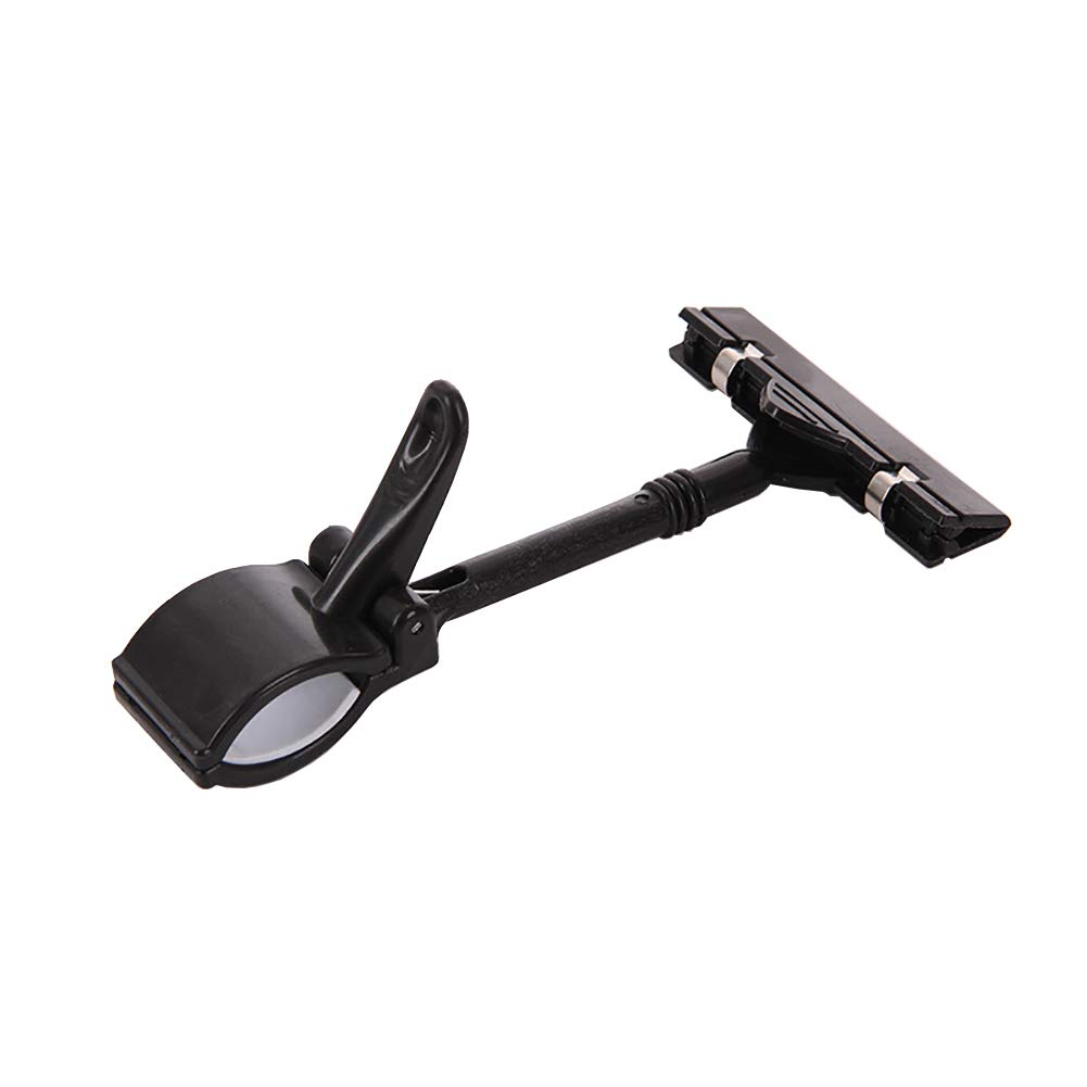 JIHUOO 10 Pcs Plastic Merchandise Sign Clips Rotatable Pop Clip Sign Holder Stand Swivel Price Tag Display Clips Black