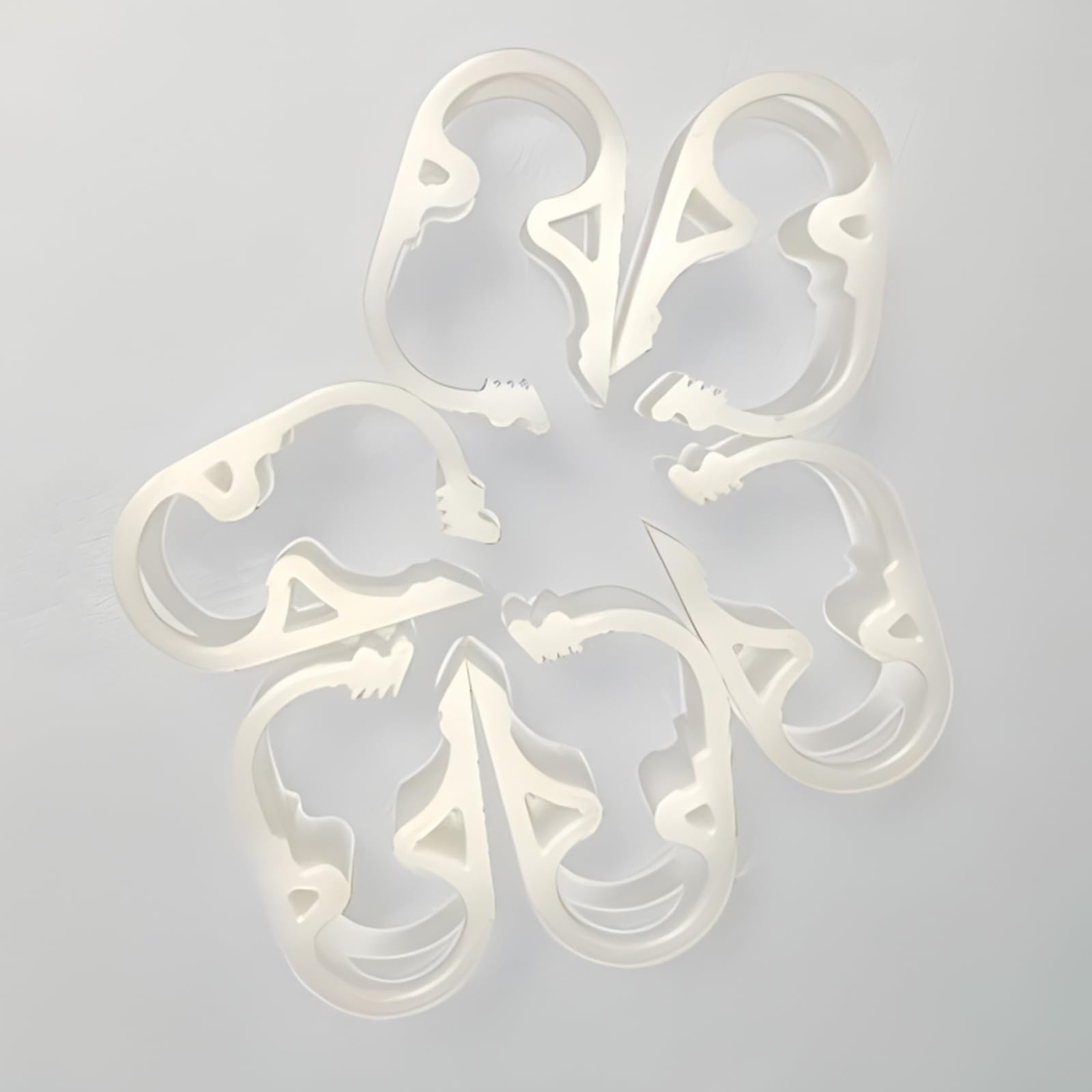 HOWDIA Adjustable Mini Flow Control Tube Clamp | 15 Pack White Clamps for 0.118" - 0.236" (3-6mm) Tube OD | 4-Position Gear Lock Design for Precise Flow Regulation