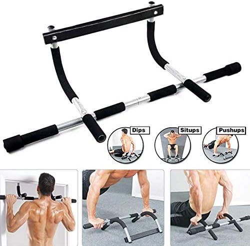 PerGrate Iron Gym Pull Up Sit Up Door Bar Portable Chin-Up for Upper Body Workout Doorway