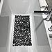 Non-Slip Pebbles Stone Bath Mats,Slip-Resistant Pebble Shower Mats, Anti-Slip Bathtub Mats, Machine Washable (Black, 14