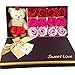 12 Bath Soap Rose Flower, MrPro Flora Scented Flower Set with Baby Bear Doll, (Preservative Free) Plant Essential Oil Soap, Gift for Valentine’s Day / Mother’s Day (12 Red)