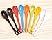 Mecai 5 inch long Porcelain Small Egg Spoons For Coffee Set of 6 -Multi color
