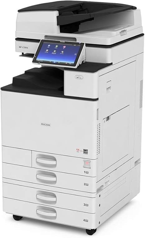 Amazon Com Ricoh Aficio Mp C6004 Color Laser Multifunction Printer A3 A4 60ppm Copy Print Scan Network Auto Duplex 4 Trays Electronics